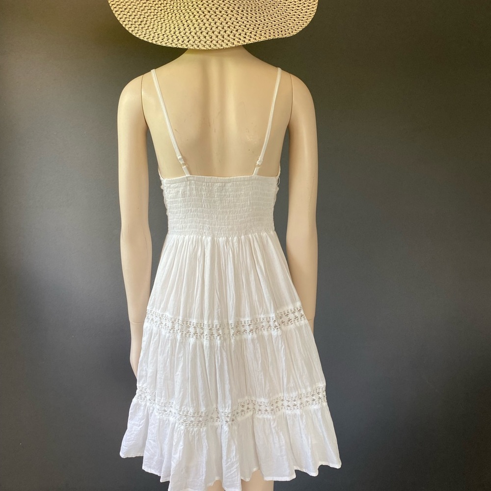 White Cotton Sun Dress - Picture 3 of 11